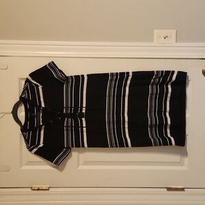 WHBM Black & White Dress